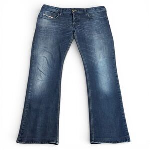 Diesel Industry Classic Dark Blue Faded Bootcut Jeans Men’s sz 32W 34L Zatiny